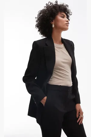 MANGO Cinched waist blazer co-ord in