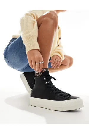 Converse Chuck Taylor All Star Lift Hi trainers in leather look
