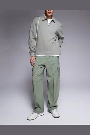 ASOS Wide leg smart trousers in with cargo pockets