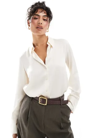 MANGO Satin shirt in