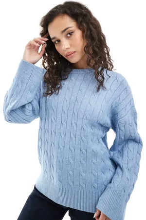 Cotton On Cotton On lux crew pullover in cobalt