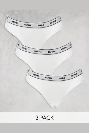 HUGO BOSS HUGO Bodywear 3 pack briefs in with logo waistband