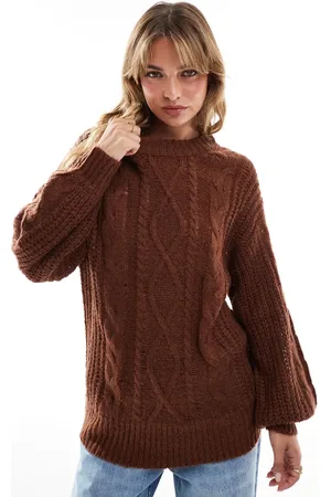 Brave Soul Oversized cable knit jumper in