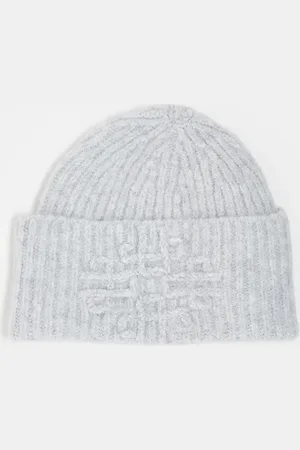 The Couture Club Emblem knitted beanie in marl