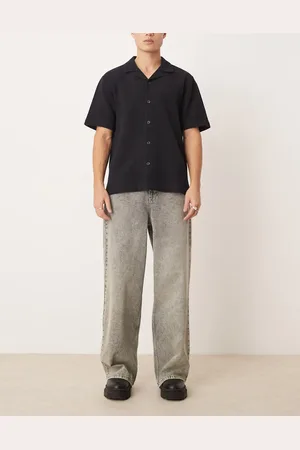 ASOS Super baggy jeans in with green tint in