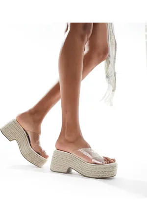 ASOS Toy cross strap wedges in
