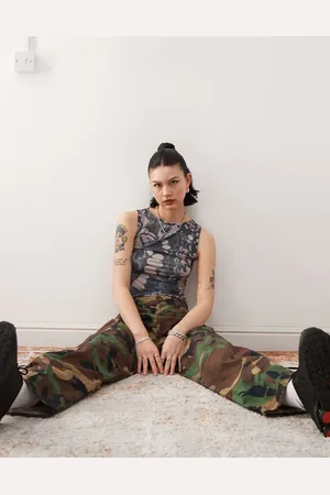 Reclaimed Tank in abstract butterfly print