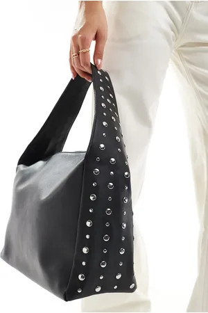 Glamorous Studded shoulder tote bag in