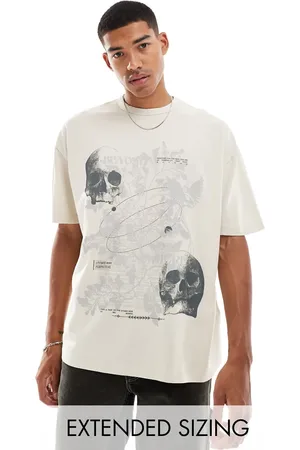 ASOS Oversized t-shirt in washed with grunge front print