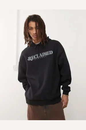 Reclaimed Logo hoodie in washed