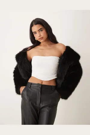 ASOS Lace draped corset top in
