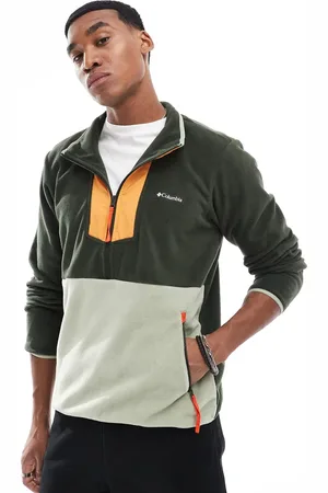 Columbia Sequoia Grove half zip fleece in and orange