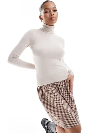 Stradivarius Roll neck jumper in beige