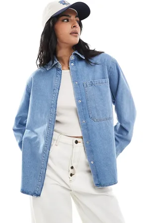 JJXX Denim overshirt in light denim