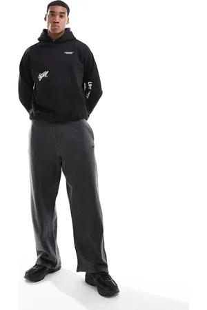 Pull&Bear Skater fit jogger in charcoal