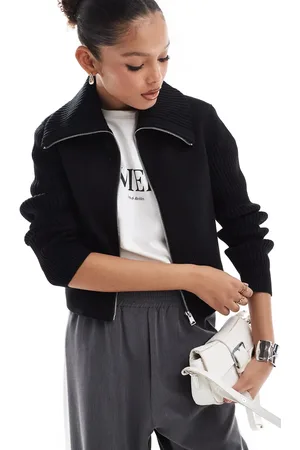 Stradivarius Collar detail wool look jacket in