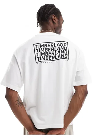 Timberland Oversized t-shirt with repeat logo in - Exclusive to Asos
