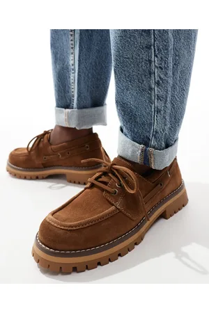 Stradivarius Faux suede boat shoe in