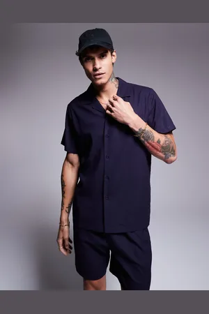 South Beach Southbeach beach linen look shirt co-ord in