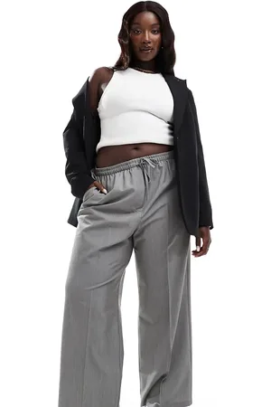 ASOS Curve tailored pull on trousers in