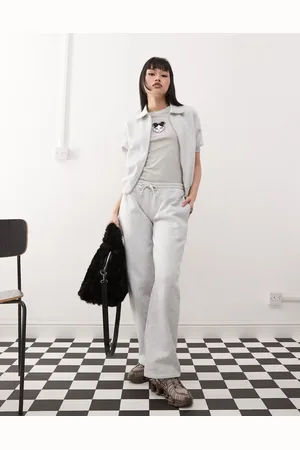 COLLUSION Straight leg marl jogger