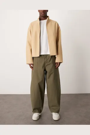 ASOS Baggy balloon jeans in khaki
