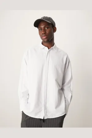 ASOS Volume oversized long sleeve shirt in
