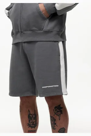 Good For Nothing Jersey shorts with panelled detail in