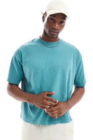 ASOS Oversized terra-dye t-shirt in turquoise