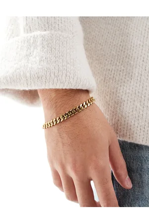ASOS Waterproof stainless steel curb chain bracelet in tone