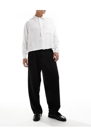 Pull&Bear Tailored wide leg trousers in