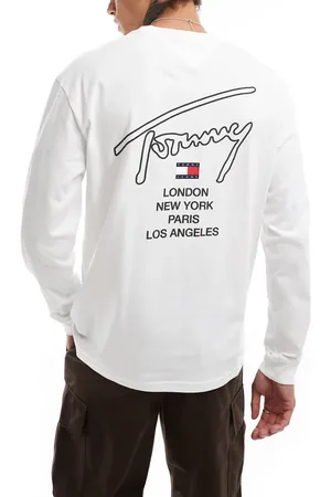 Tommy Hilfiger Signature back print long sleeve t-shirt in