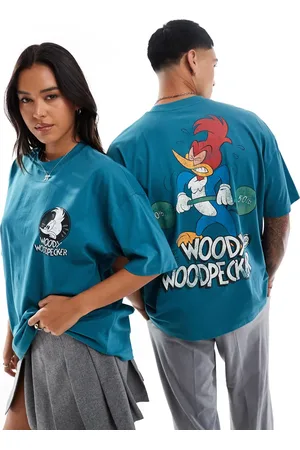 ASOS Unisex oversized t-shirt with Woody Woodpecker prints in mid