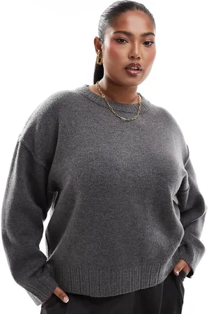 COLLUSION Plus crew neck jumper in