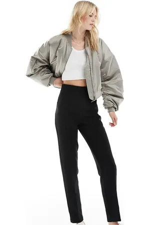 ASOS ASOS DESIGN Tall tailored high waist seam detail tapered trousers in