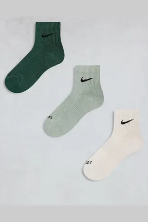 Nike Everyday Cushioned Plus 3 pack ankle socks in khaki, beige and navy
