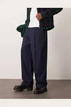 ASOS Smart wide leg trousers in pin stripe