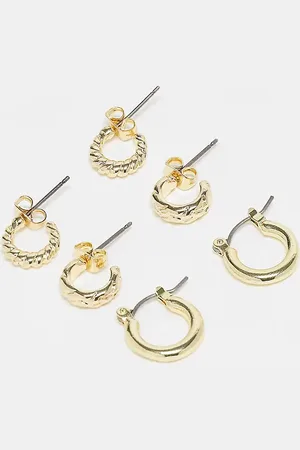 Pieces® 3 pack huggie hoops in