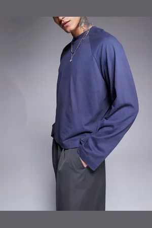 ASOS Oversized boxy long sleeve raglan t-shirt in