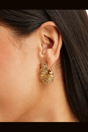 petit moments Wire croissant hoop earrings in