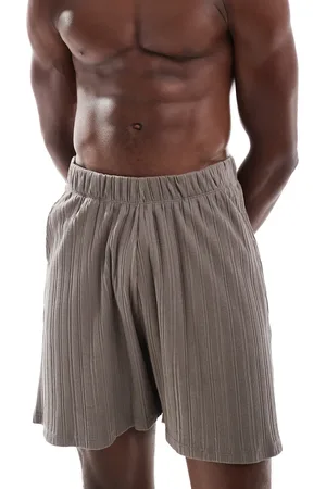 ASOS Textured lounge shorts in