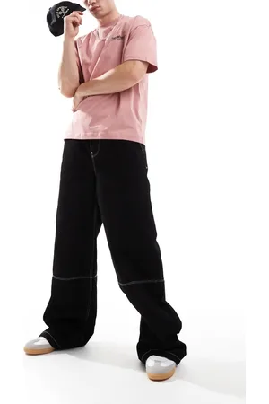 ASOS Super baggy jeans in black with elasticated waistband