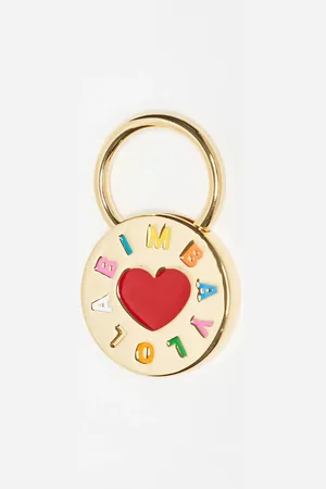 Bimba y Lola Logo heart key ring in