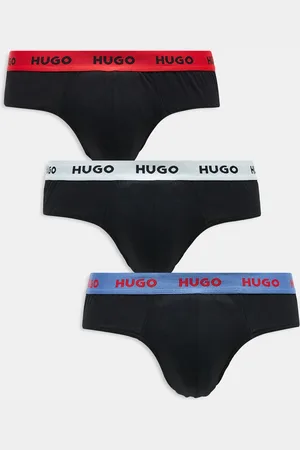 HUGO BOSS HUGO Bodywear 3-pack hip briefs in with contrast waistbands
