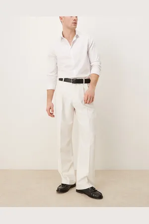 ASOS Smart wide leg trousers with single pleat in