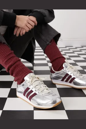 adidas Country OG trainers in metallic and red