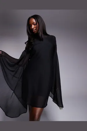 ASOS Exaggerated sleeve mini dress in