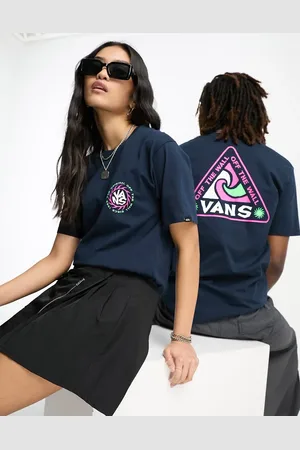 Vans Unisex summer camp back print t-shirt in