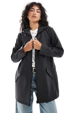 JDY Hooded raincoat in