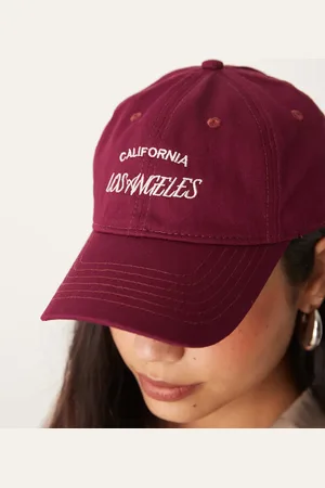 Sui Ava Everyday Los Angeles cap in burgundy